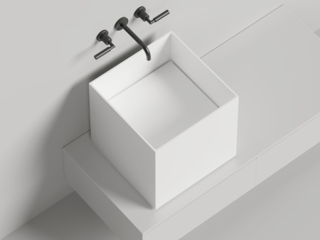 Раковина из искусственного камня S-Sense Salini ARMONIA 130513GF 50х50 накладная цвет мультиколор